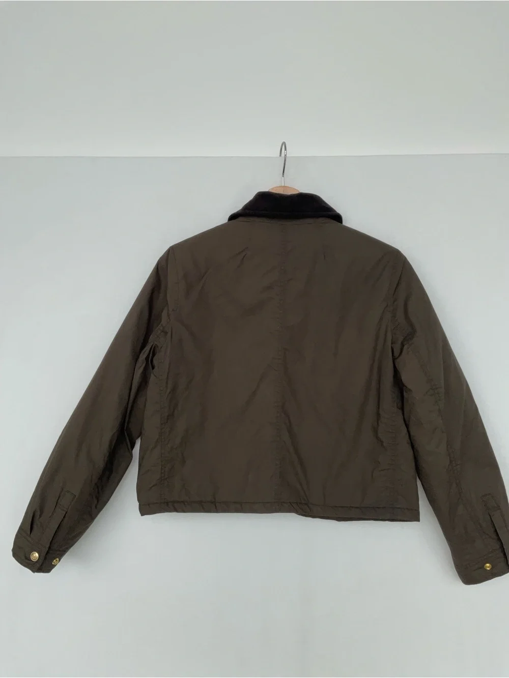 J. Crew Short Barn Jacket in Mossy Brown